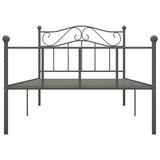 Vidaxl bedframe metaal grijs 100x200 cm