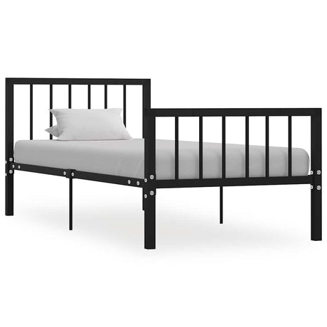 Vidaxl bedframe metaal zwart 100x200 cm