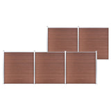 Vidaxl Fence 872x186 cm HKC Brown