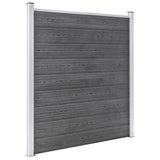 Vidaxl Fence 353x186 cm HKC Grey