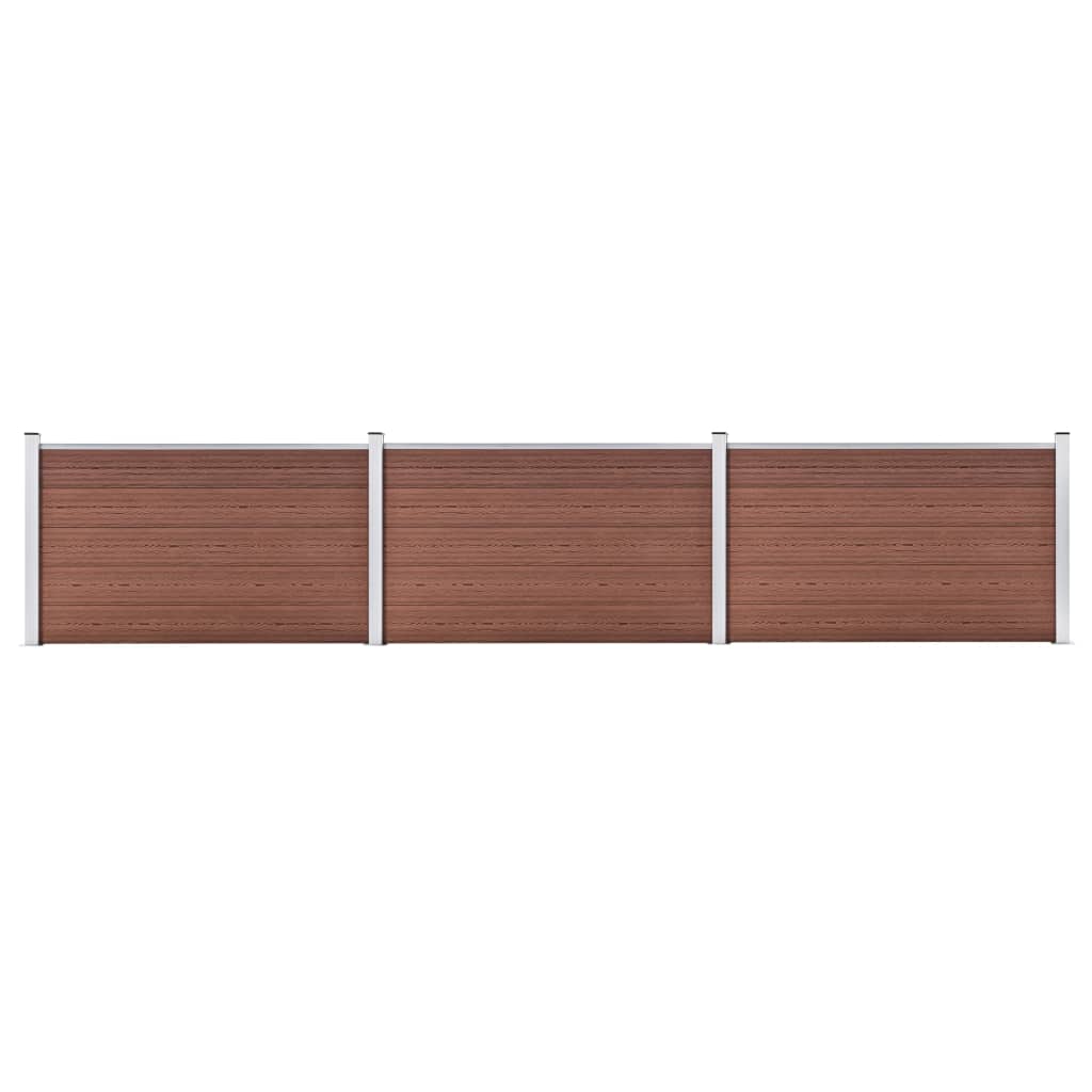 Vidaxl hegn 526x106 cm HKC Brown