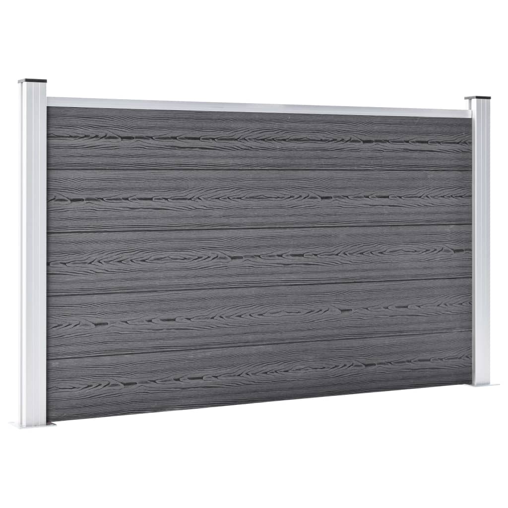 Vidaxl Fence 526x106 cm HKC Grey