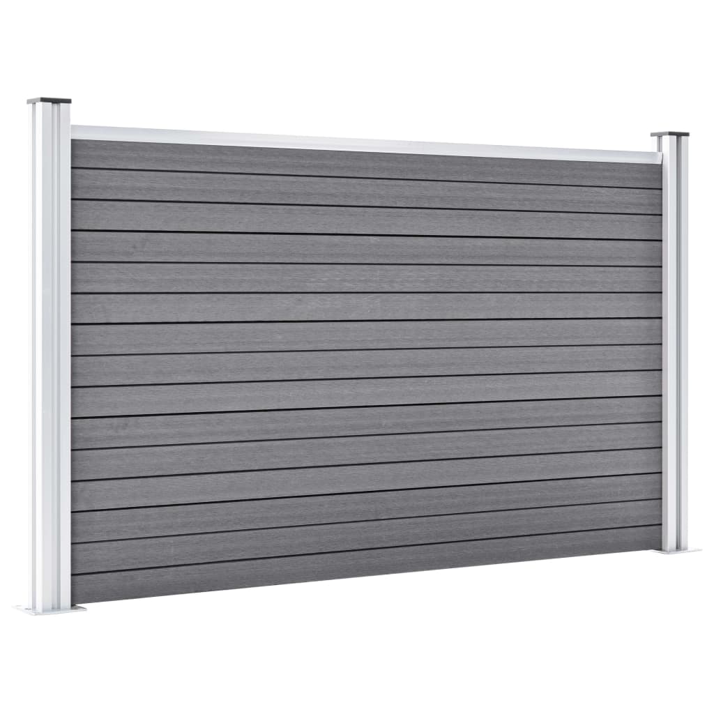 Vidaxl Fence 526x106 cm HKC Grey