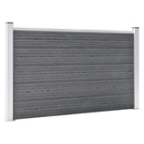 Vidaxl Fence 699x106 cm HKC Gray