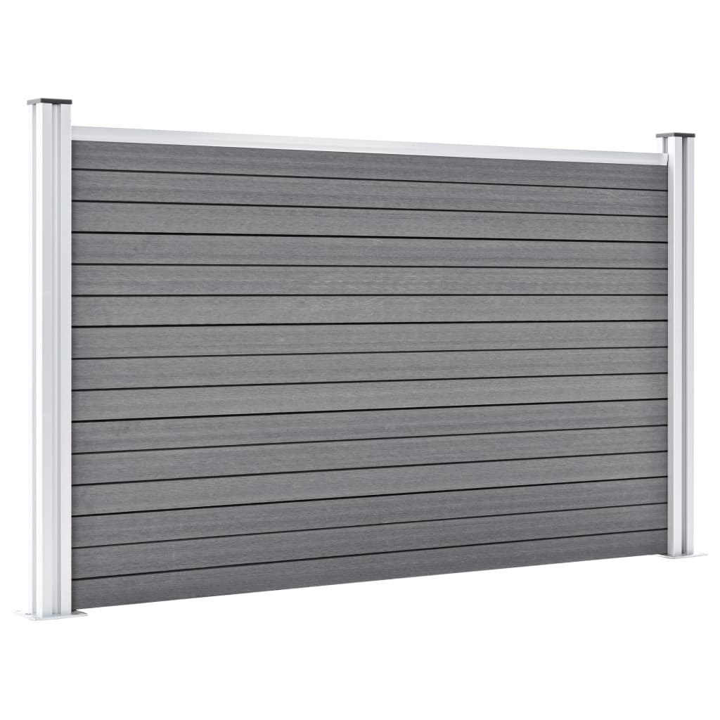 Vidaxl Fence 699x106 cm HKC Grey