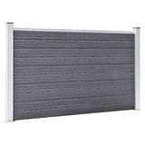 Vidaxl Fence 872x106 cm HKC Grey