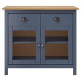Vidaxl dressoir hill range 90x40x80 cm massief grenenhout grijs
