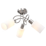 Vidaxl taklampe med keramiske sylindriske caps 3xe14 hvit