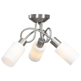 Vidaxl loftslampe med keramiske cylindriske hætter 3xe14 White