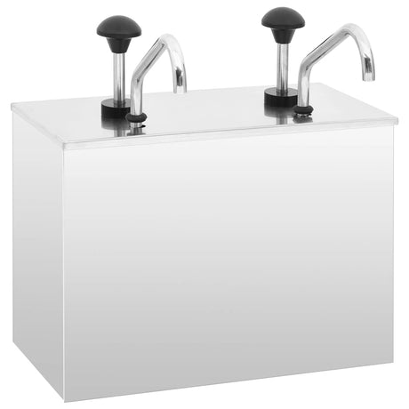 Vidaxl -Sauce -Spender 2x3,5 L Edelstahl