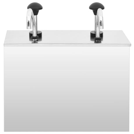 Vidaxl -Sauce -Spender 2x3,5 L Edelstahl