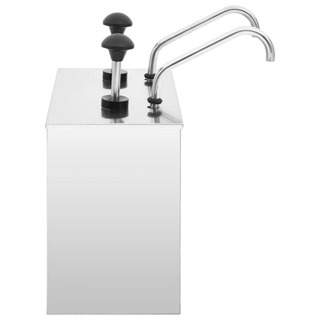 Vidaxl -Sauce -Spender 2x3,5 L Edelstahl