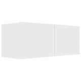 Vidaxl tv-meubel 80x30x30 cm bewerkt hout wit