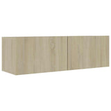 Vidaxl tv-meubel 100x30x30 cm bewerkt hout sonoma eikenkleurig