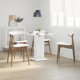 Vidaxl bistrotafel 60x60x75 cm bewerkt hout wit