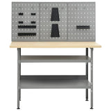 Vidaxl Workbench mat dräi Mauerpannen