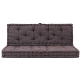 Vidaxl Pallet floor cushions 2 st cotton anthracite