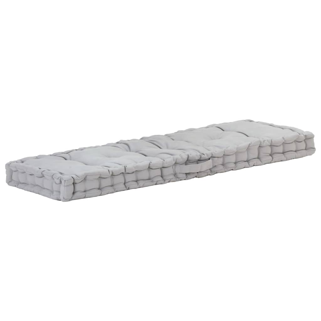 Polštáře palety Vidaxl Paleta 2 St. Cotton Grey