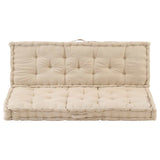 VIDAXL PALLET FODEN KÜHLEN 2 ST Baumwoll Beige