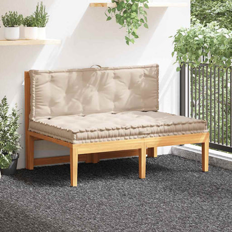 VIDAXL PALLET FODEN KÜHLEN 2 ST Baumwoll Beige