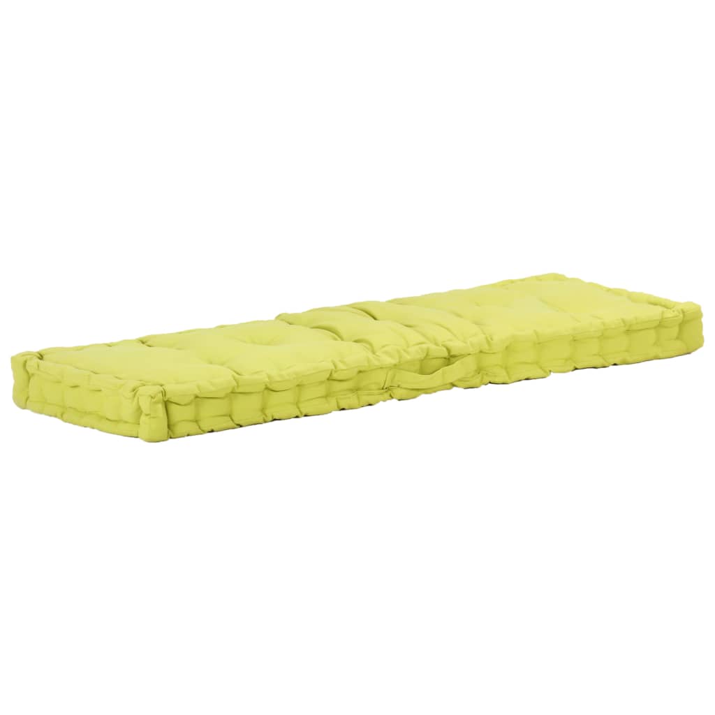 Vidaxl Pallet floor cushions 2 st cotton green