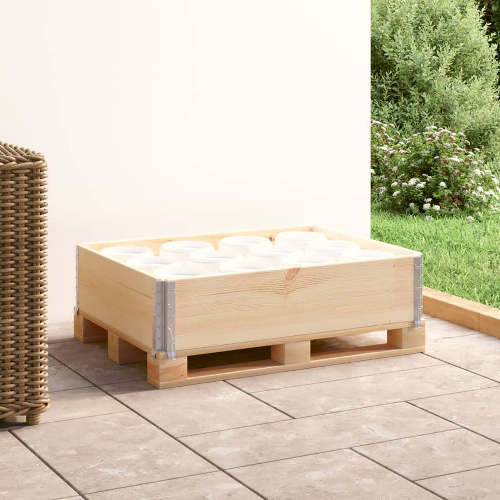 Vidaxl Palletopzetrand 60x80 cm Solid furu