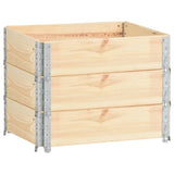 Vidaxl palletopzetrandden 3 pcs 60x80 cm trden bor