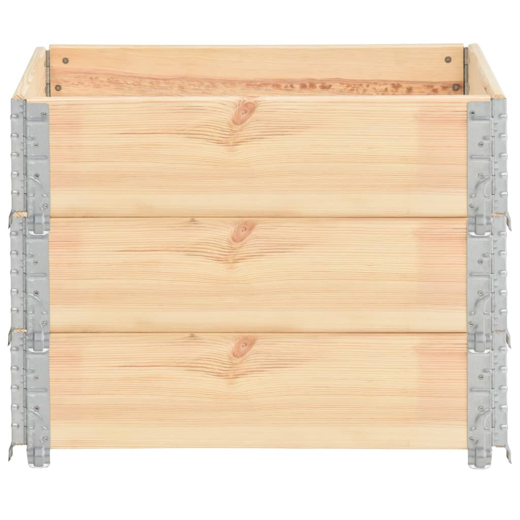 Vidaxl Palletopzetranden 3 szt. 60x80 cm sosna stała