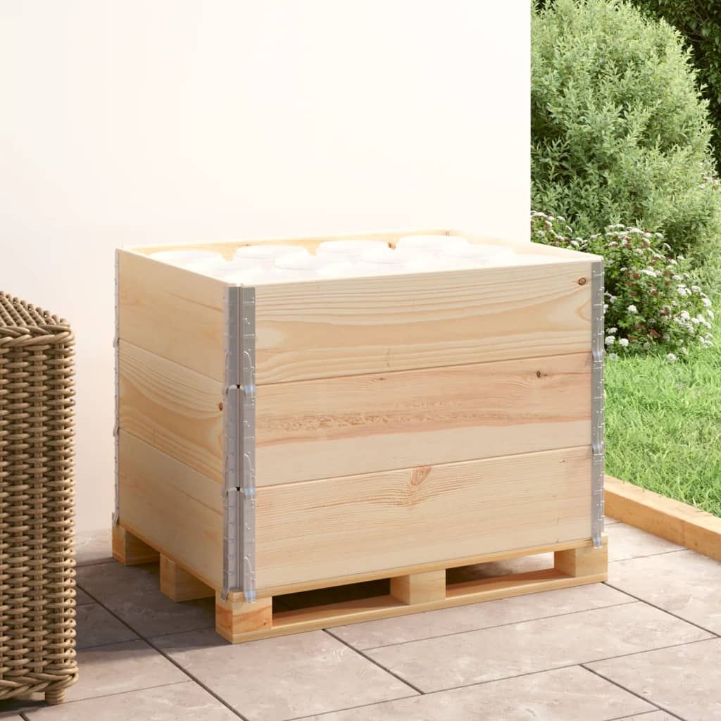 Vidaxl Palletopzetranden 3 stk. 60x80 cm Solid fyrretræ