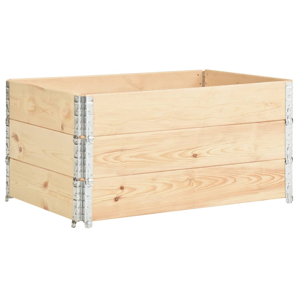 Vidaxl Palletopzetranden 3 ST 80x120 cm de pino sólido