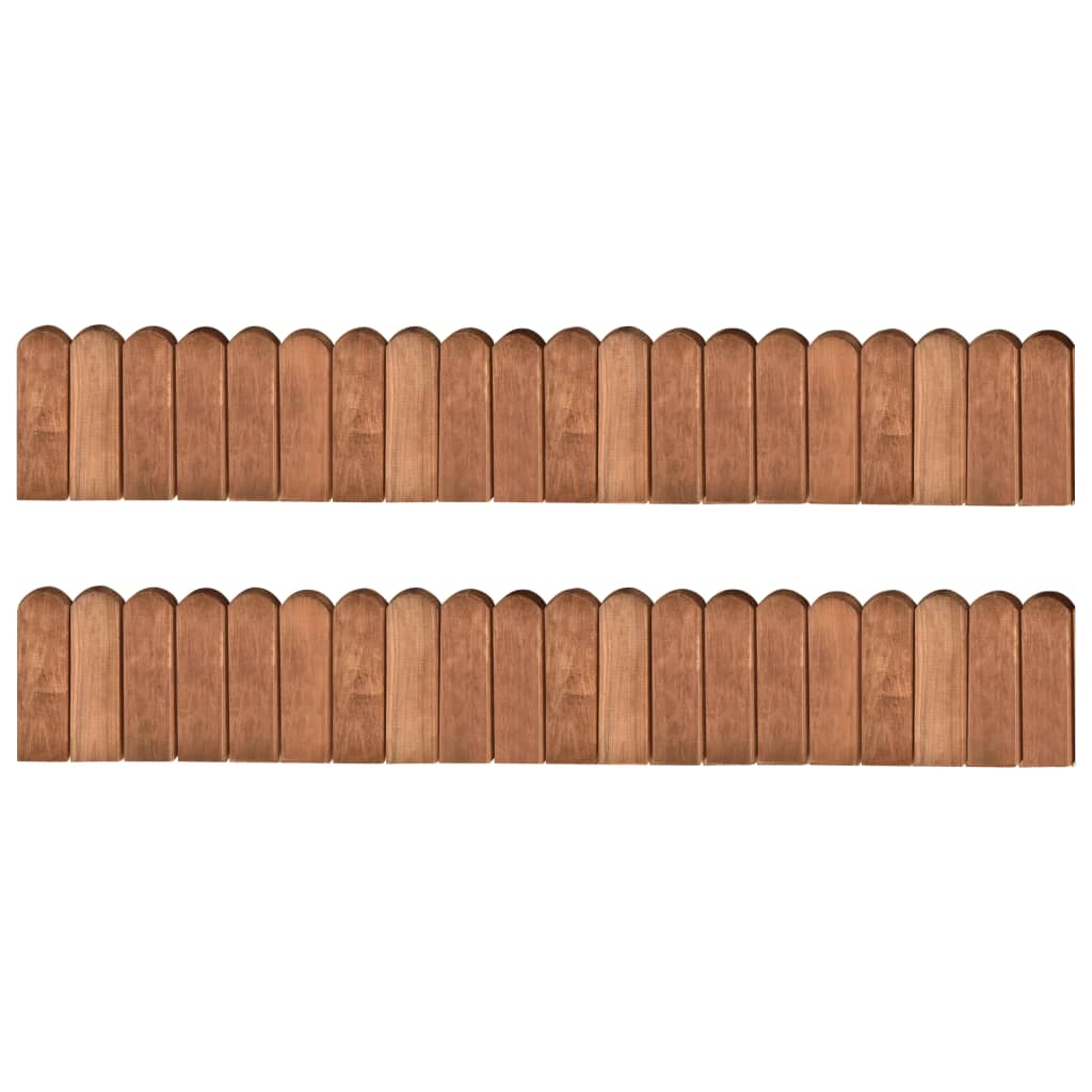 Vidaxl Gazon Arêtes 2 PCS 120 cm Pine imprégnée