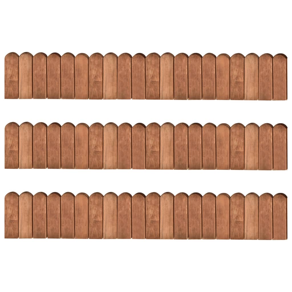 Vidaxl Gazon Arêtes 3 ST 120 cm Bois de pin imprégné