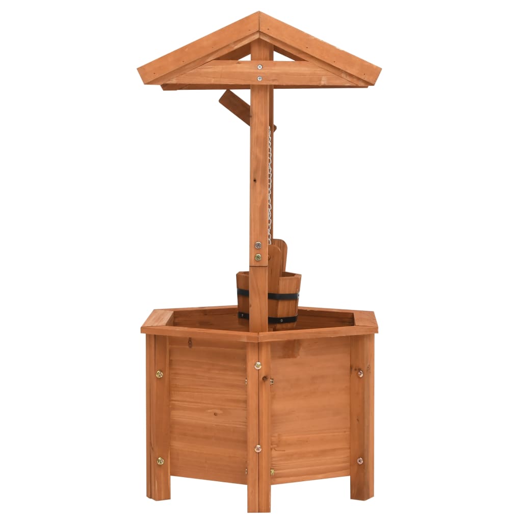 Cubo de plantador Vidaxl 40x40x84 cm Vurenhout