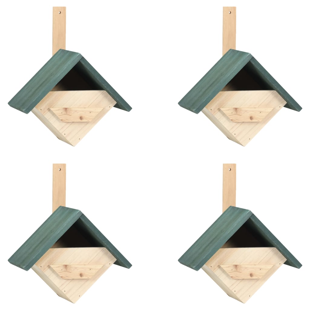 Vidaxl Bird Houses 4 PCS 24x16x30 cm Vurenhout