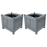 VidaXL Planters raised 2 pcs 30x30x30 cm solid pinewood