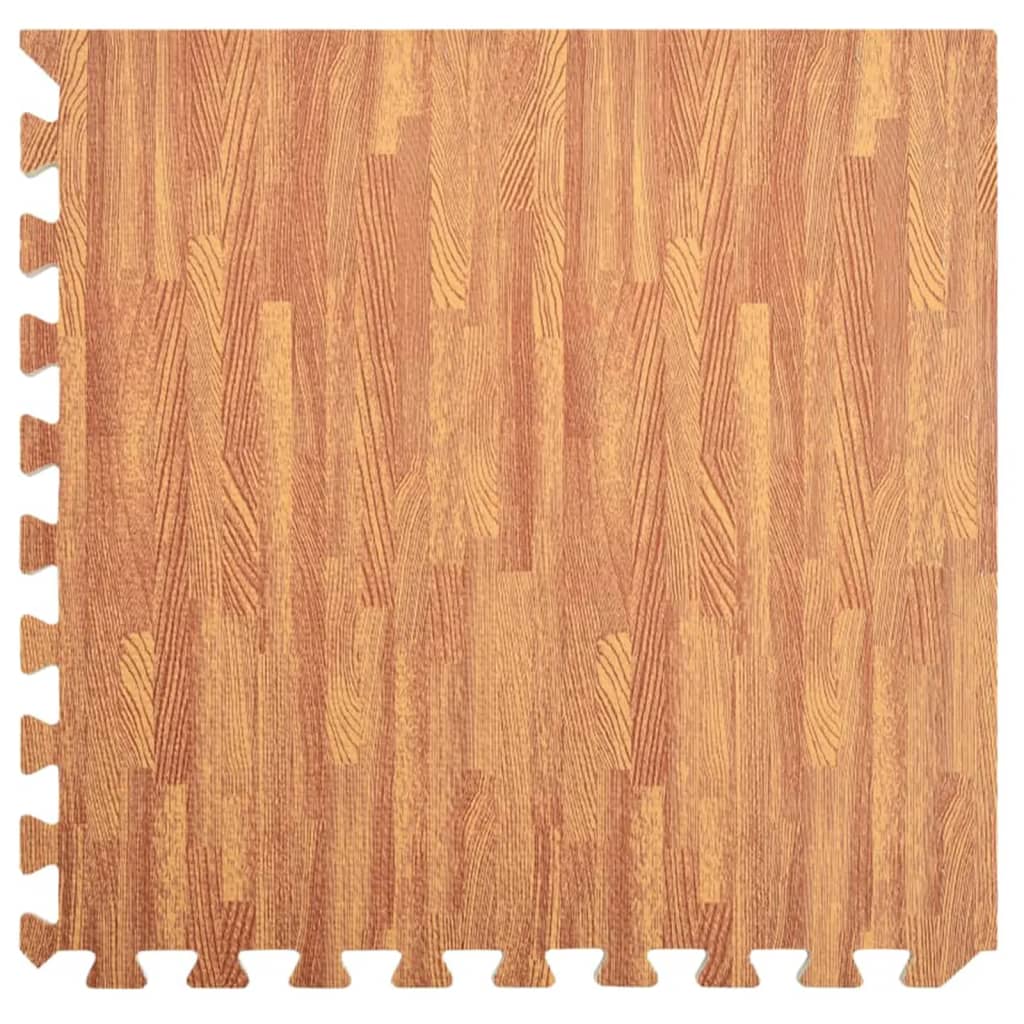 Vidaxl Floor mats 12 st 4.32 ㎡ EVA foam wood grain print