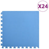 VIDAXL -Bodenmatten 24 St 8.64 ㎡ Eva Foam Blue Blau