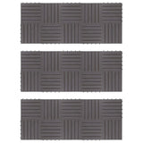 VIDAXL -Terrassenfliesen 30 x 30 x 30 cm Festes Acaciahout Graywash