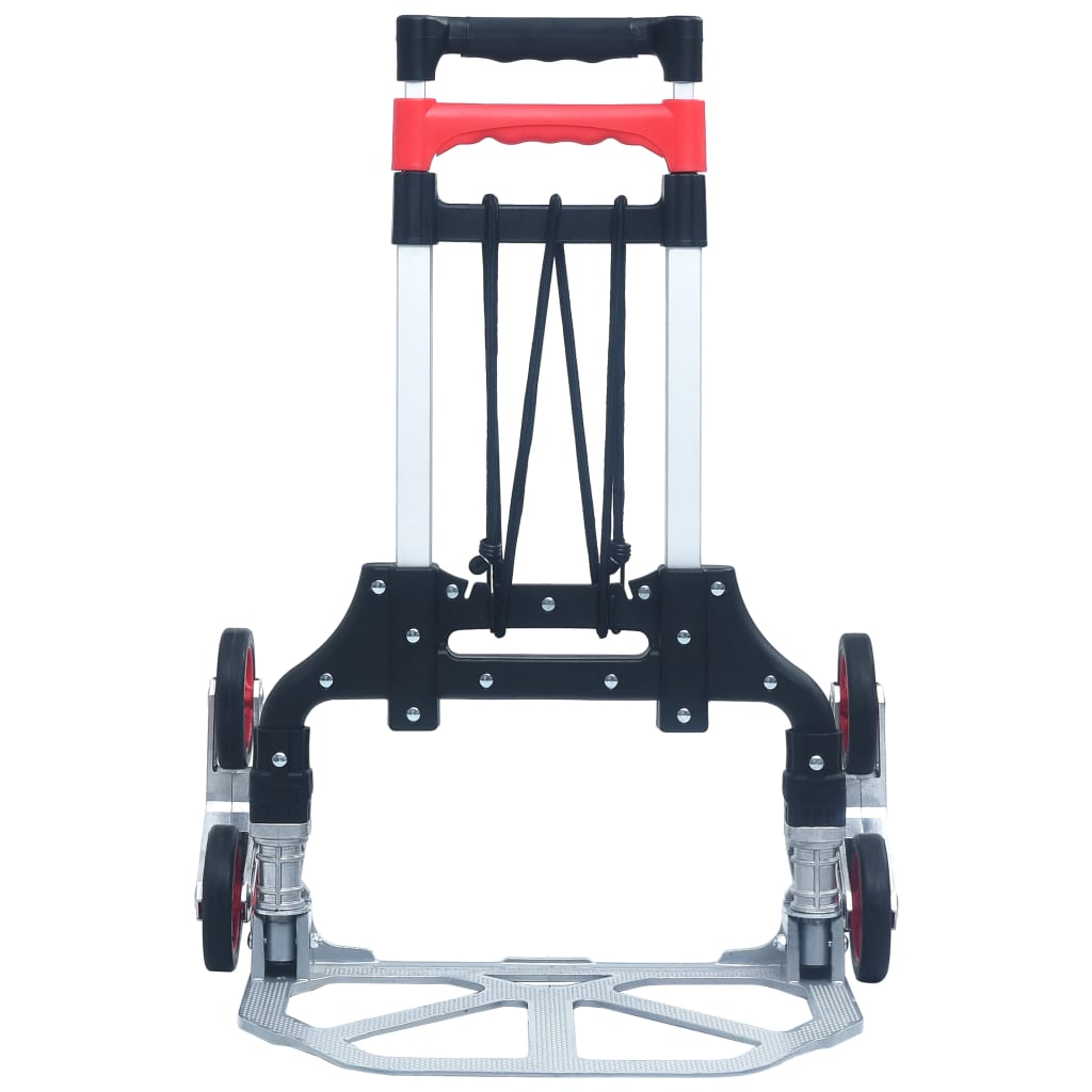 Vidaxl Traptrolley zusammenklappbar 70 kg Aluminium silberfarben