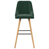 Vidaxl barkrukken 2 st fluweel donkergroen