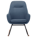 Vidaxl schommelstoel stof blauw