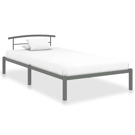 Vidaxl bedframe metaal grijs 90x200 cm