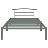 Vidaxl bedframe metaal grijs 90x200 cm