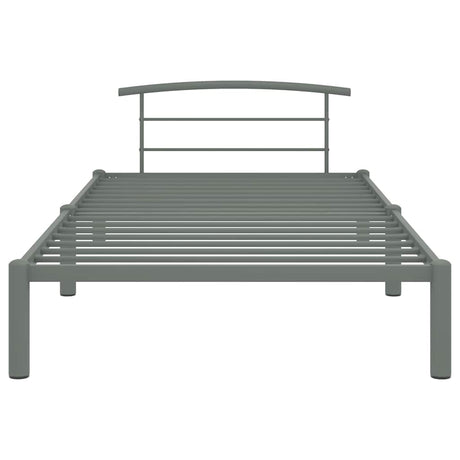 Vidaxl bedframe metaal grijs 90x200 cm