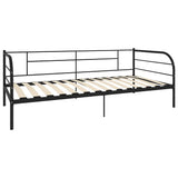 Vidaxl bedbank metaal zwart 90x200 cm