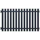 Vidaxl fence panel 170.5x100 cm powder -coated steel anthracite