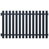 Vidaxl fence panel 170.5x125 cm powder -coated steel anthracite