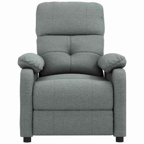 Vidaxl fauteuil verstelbaar stof donkergrijs