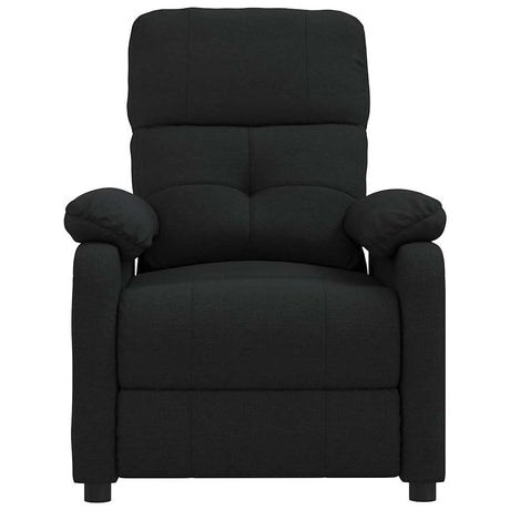 Vidaxl fauteuil verstelbaar stof zwart