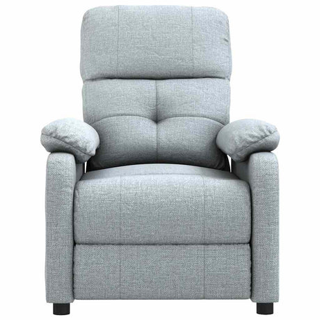 Vidaxl massagestoel stof lichtgrijs